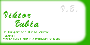 viktor bubla business card